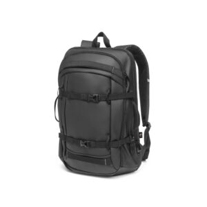 KAMPALA. Mochila para computador portátil em poliéster reciclado 900D de alta densidade, com revestimento resistente à água e forro em poliéster reciclado 210D 17'3"