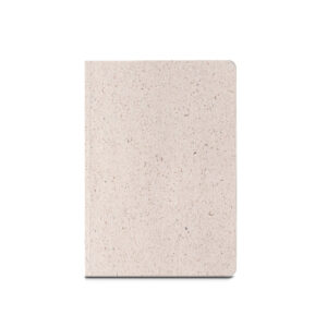 ORGANIC SEMI-RIGID. Bloco de notas A5 com capa semi-rígida fabricada a partir de matéria orgânica de elefante (80%)