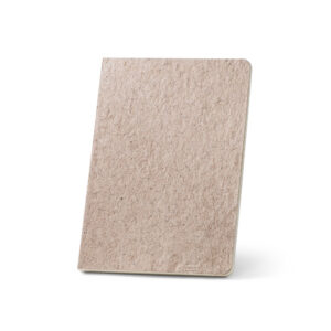 TEAPAD SEMI-RIGID. Bloco de notas A5 com capa semi-rígida fabricada a partir de restos de folhas de chá (65%)