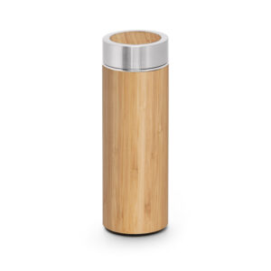 NATUREL. Garrafa térmica em bambu e aço inoxidável (90% reciclado) 430 mL