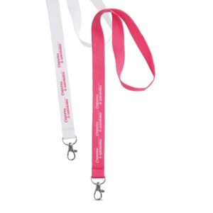 Polyard Lanyard em poliéster e mosquetão