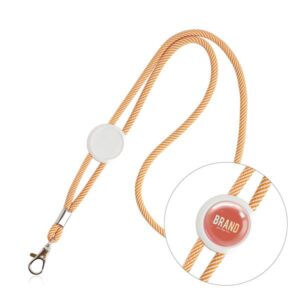 Metrip Lanyard em poliéster com ajuste e mosquetão