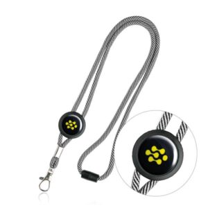 Tep Lanyard em poliéster com ajuste, fecho de segurança e mosquetão