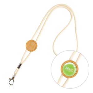 West Lanyard com ajustável em bamboo