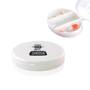 Medbox Caixa de comprimidos oval, 3 compartimentos
