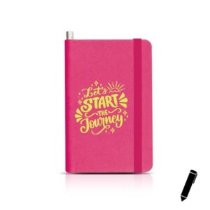 Pencilnote Bloco de notas A7, com capa em cartão e lápis