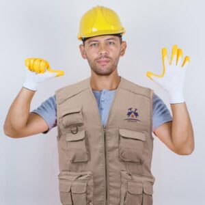 Safish Colete multi-bolso em polialgodão, 190g/m2