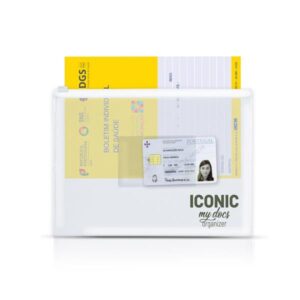 Zipdoc Pasta porta-documentos A5 em PVC, com fecho