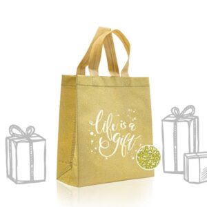 Luxbag Saco prenda em TNT glitter 130g