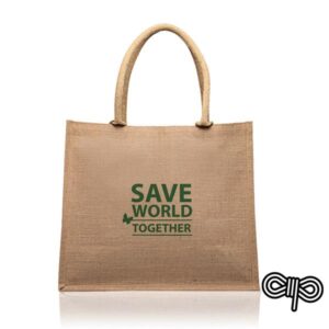 Lamyjute Saco em juta, com interior laminado