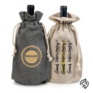 BOTBAG Saco prenda para 1 garrafa em algodão reciclado
