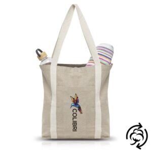 Dailybag Saco algodão reciclado com bolso exterior