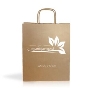 Kraft04 Saco papel kraft 90g/m2 22X27X10cm