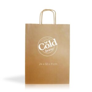 Kraft05 Saco papel kraft 90g/m2 24X32X11cm