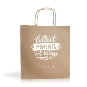 Kraft06 Saco papel kraft 100g/m2 27X26X16cm
