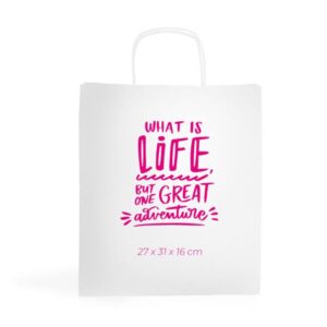 WKraft05 Saco papel kraft 100g/m2 27X31X16cm - branco