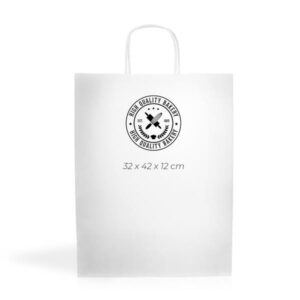 WKraft08 Saco papel kraft 100g/m2 32X42X12cm - branco