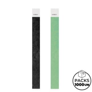 Fluoband Pulseira de identificação inviolável em tyvek
