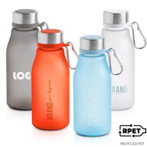 Bijou Garrafa em RPET fosco 350ml, com mosquetão