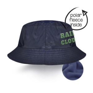 Brithat Panamá impermeável em nylon com forro polar para adulto, reversível