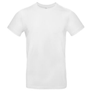 #E190 T-shirt B&C #E190, tam. grande branco - 100% Algodão (investindo em Better Cotton)